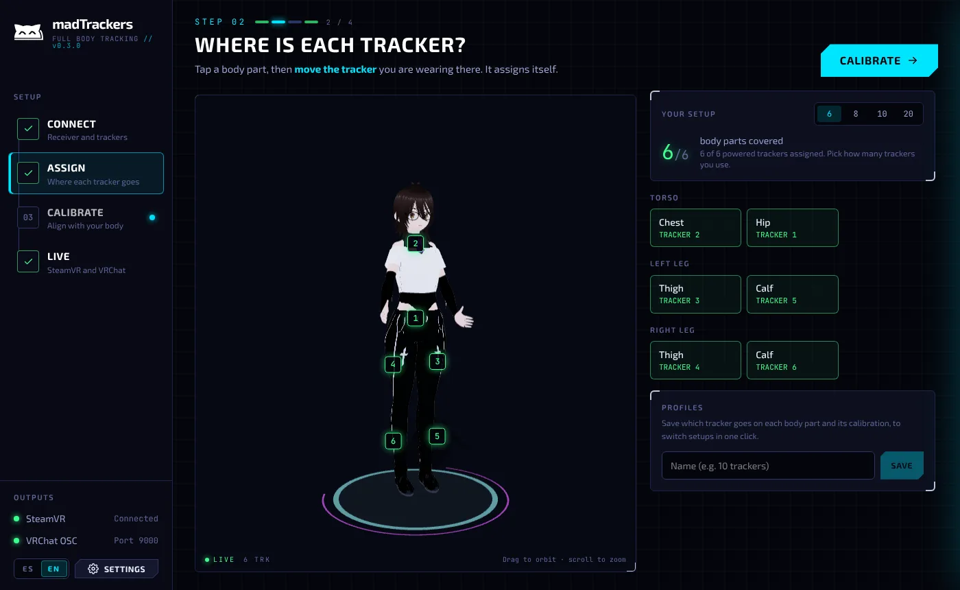 Step 02: where you wear each tracker